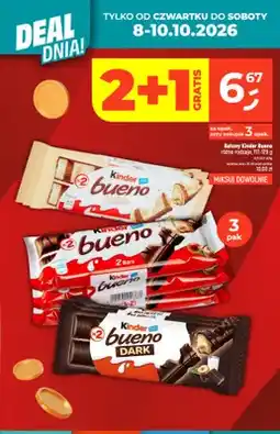 Dealz Batony Kinder Bueno White 3-pak oferta