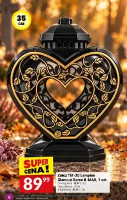 Twój Market Znicz TM-20 Lampion Glamour Serce R-MAX 35 cm oferta