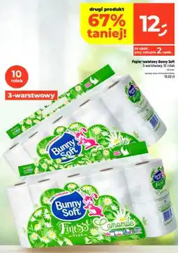 Dealz Papier toaletowy Bunny Soft 3-warstwowy 10 rolek oferta