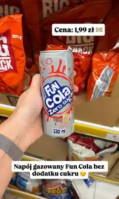 Dino Napój gazowany Fun Cola Zero Sugar oferta