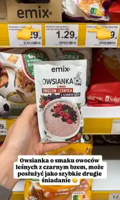 Dino Owsianka o smaku owoców leśnych z czarnym bzem Emix oferta