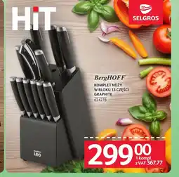 Selgros Komplet noży BergHOFF oferta