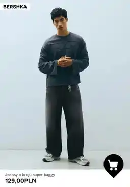 Bershka Jeansy o kroju super baggy Bershka oferta