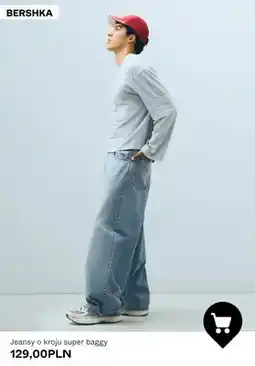 Bershka Jeansy o kroju super baggy Bershka oferta