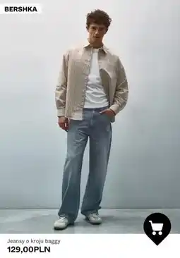 Bershka Jeansy o kroju baggy Bershka oferta