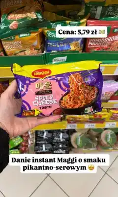 Dino Danie instant Maggi Korean Style Noodles Spicy Cheese oferta