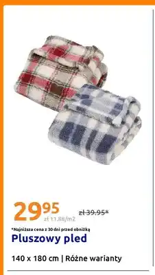 Action Pluszowy pled 140x180 cm oferta