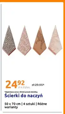 Action Ścierki do naczyń 50x70 cm 4-pak oferta