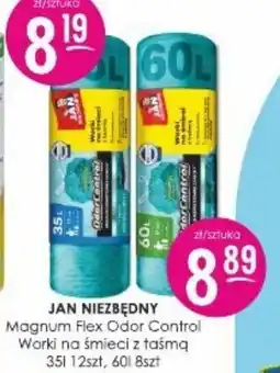 Jaśmin Jan Niezbędny Magnum Flex Odor Control Worki na śmieci z taśmą oferta