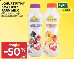 Stokrotka Jogurt Pitny Smakowy Farm Milk oferta
