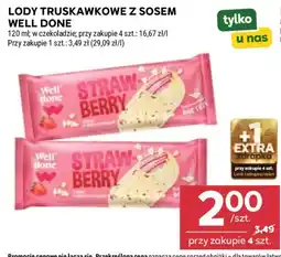 Stokrotka Lody Truskawkowe z Sosem Well Done oferta