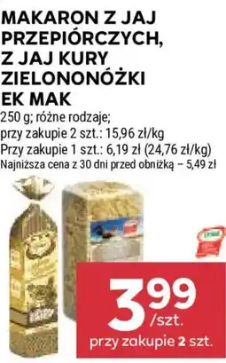 Stokrotka Makaron z jaj przepiórczych, z jaj kury zielononóżki EK MAK oferta