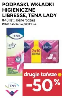 Stokrotka Podpaski, wkładki higieniczne Libresse, Tena Lady oferta