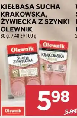 Stokrotka Kiełbasa Sucha Krakowska, Żywieceka z Szynki Olewnik oferta