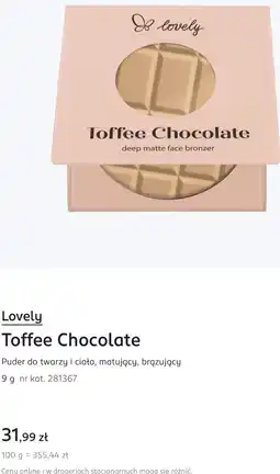 Rossmann Lovely Toffee Chocolate Puder do twarzy i ciała, matujący, brązujący oferta