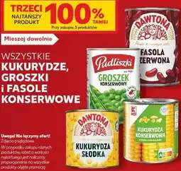 Kaufland Kukurydze, groszki i fasole konserwowe Dawtona, Pudliszki oferta