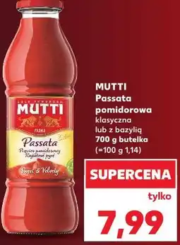 Kaufland Mutti Passata pomidorowa oferta