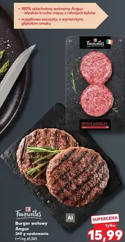 Kaufland K Favourites Burger wołowy Angus oferta