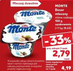 Kaufland MONTE Deser mleczny oferta