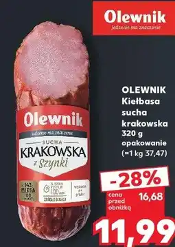 Kaufland Olewnik Kiełbasa sucha krakowska oferta