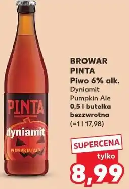 Kaufland BROWAR PINTA Piwo 6% alk. Dyniamit Pumpkin Ale oferta