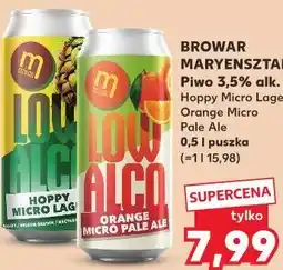 Kaufland BROWAR MARYENSZTADT Piwo 3,5% alk. Hoppy Micro Lager, Orange Micro Pale Ale oferta