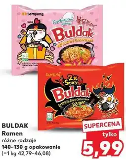 Kaufland Ramen Buldak, różne rodzaje oferta