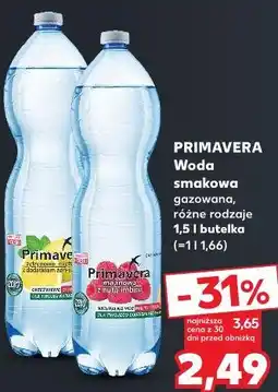 Kaufland Primavera Woda smakowa gazowana oferta