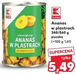 Kaufland Ananas w plastrach Classic oferta