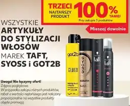 Kaufland Wszystkie artykuły do stylizacji włosów marek Taft, Syoss i Got2b oferta