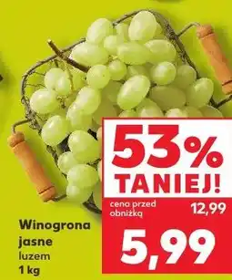Kaufland Winogrona jasne luzem oferta