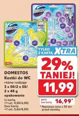 Kaufland Domestos Kostki do WC różne rodzaje oferta