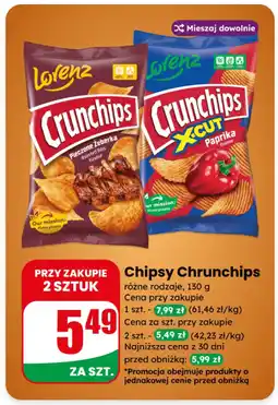Dino Chipsy Crunchips różne rodzaje oferta