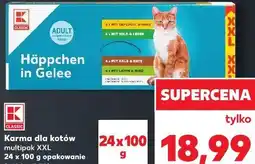 Kaufland K-Classic Karma dla kotów multipak XXL Häppchen in Gelee oferta