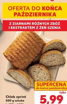 Kaufland Chleb sprint z ziarnami różnych zbóż i ekstraktem z żeń-szenia oferta
