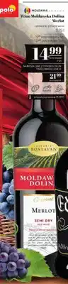 Polomarket Wino czerwone Mołdawska Dolina Merlot półwytrawne oferta