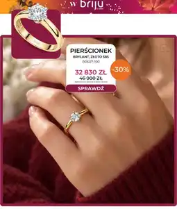 Briju Pierścionek brylant złoto 585 B0607-100 Briju oferta