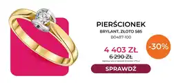 Briju Pierścionek brylant złoto 585 B0487-100 Briju oferta