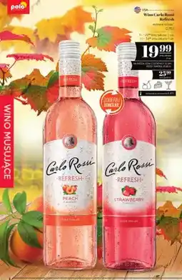 Polomarket Wino białe Carlo Rossi Refresh Peach oferta