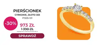 Briju Pierścionek cyrkonie złoto 333 P1505-101 Briju oferta