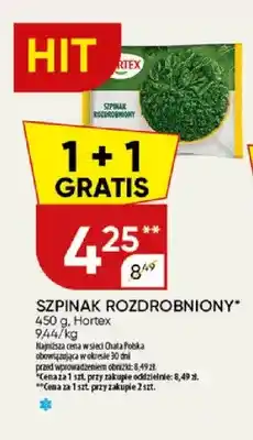 Chata Polska Szpinak rozdrobniony Hortex oferta