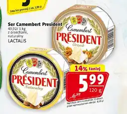 Prim Market Ser Camembert z orzechami Président oferta