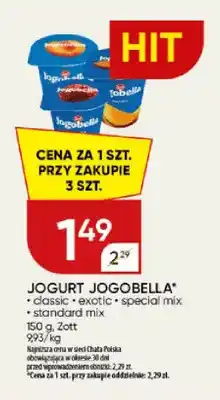 Chata Polska Jogurt Jogobella classic Zott oferta