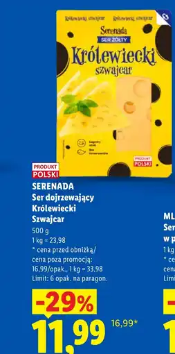 Lidl Ser dojrzewający Serenada oferta