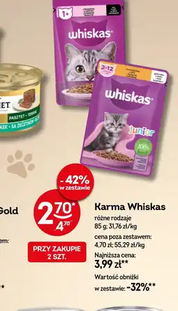 Żabka Karma dla kota Whiskas oferta