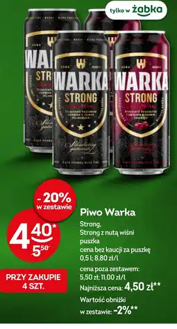 Żabka Piwo Warka oferta