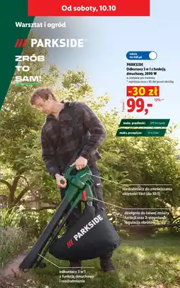 Lidl Odkurzacz do liści Parkside oferta
