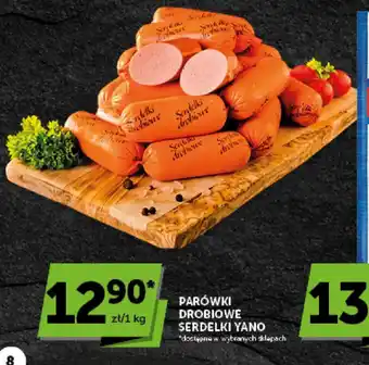 Parówki drobiowe Serdelki Yano