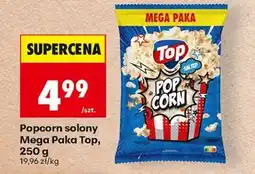 Biedronka Popcorn solony Mega Paka Top, 250 g oferta