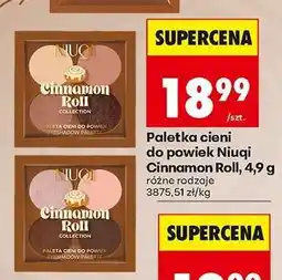 Biedronka Paletka cieni do powiek Niuqi Cinnamon Roll, 4,9 g oferta